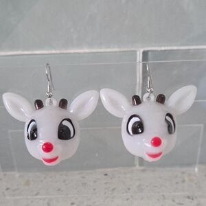 Cute Flashing Reindeer Earrings